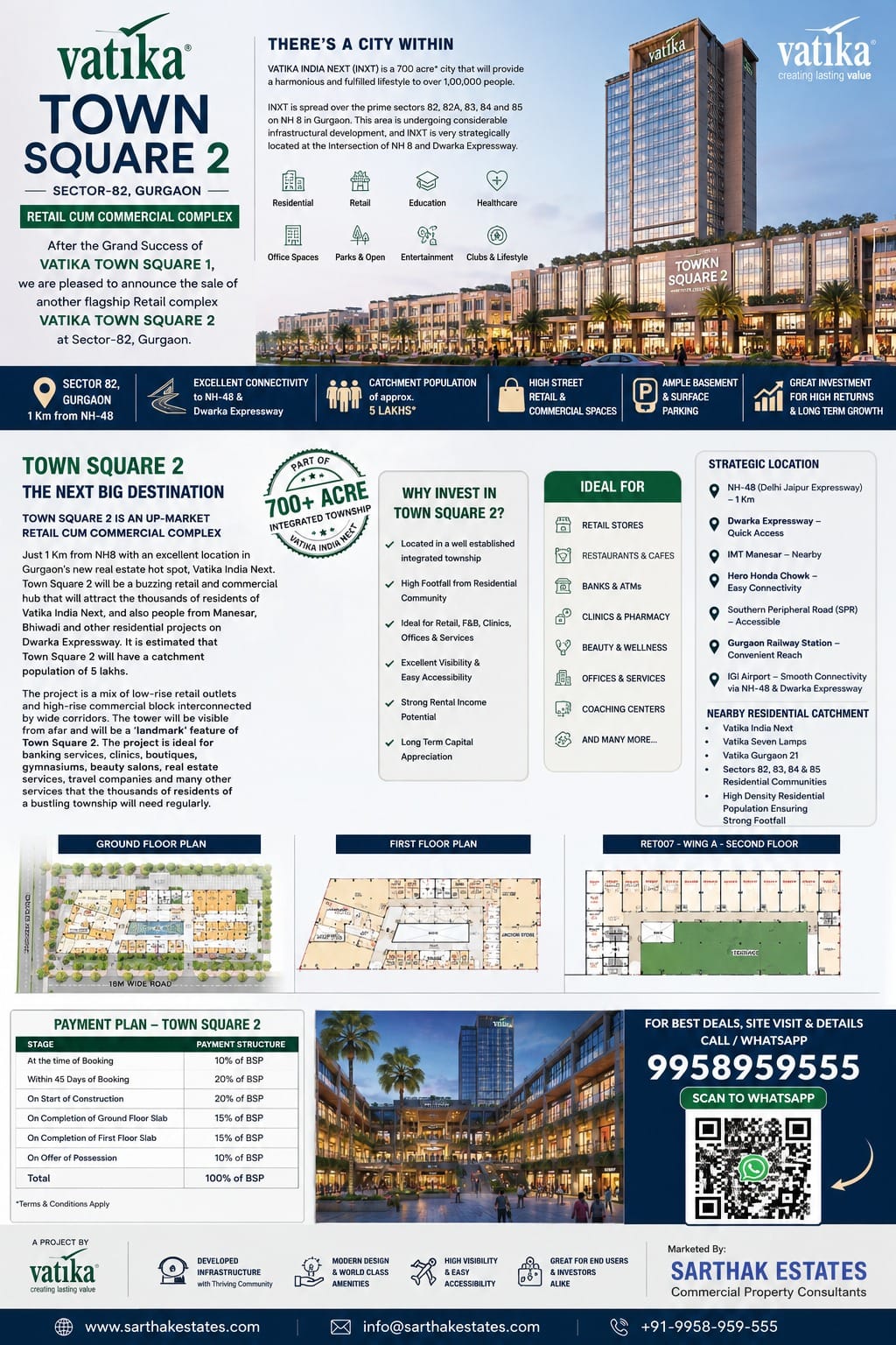 Vatika Town Square-2 at Sector-82 Gurgaon