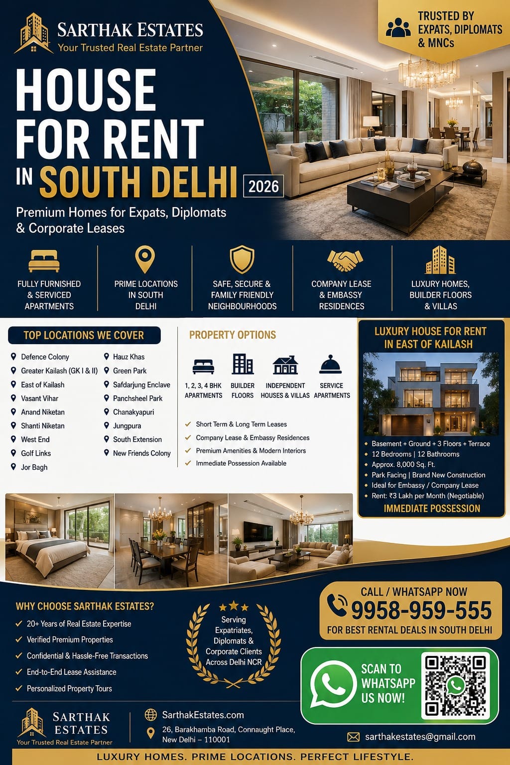House for Rent in South Delhi