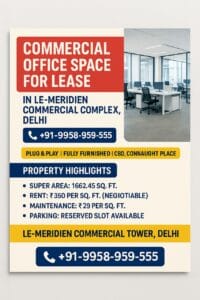 Premium Fully-Furnished Plug & Play Offices – CBD, Connaught Place Le-meridian