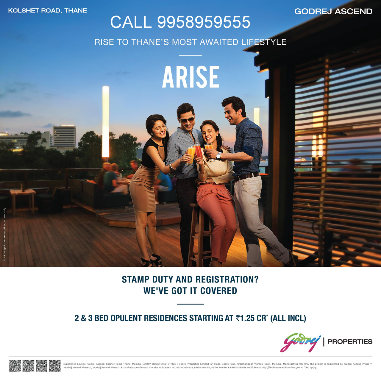 2 & 3 bed opulent residences starting at 1.25cr all inc.