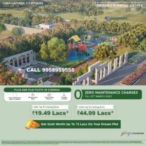 Godrej Sunrise Plots in Chennai at 16 Lacs