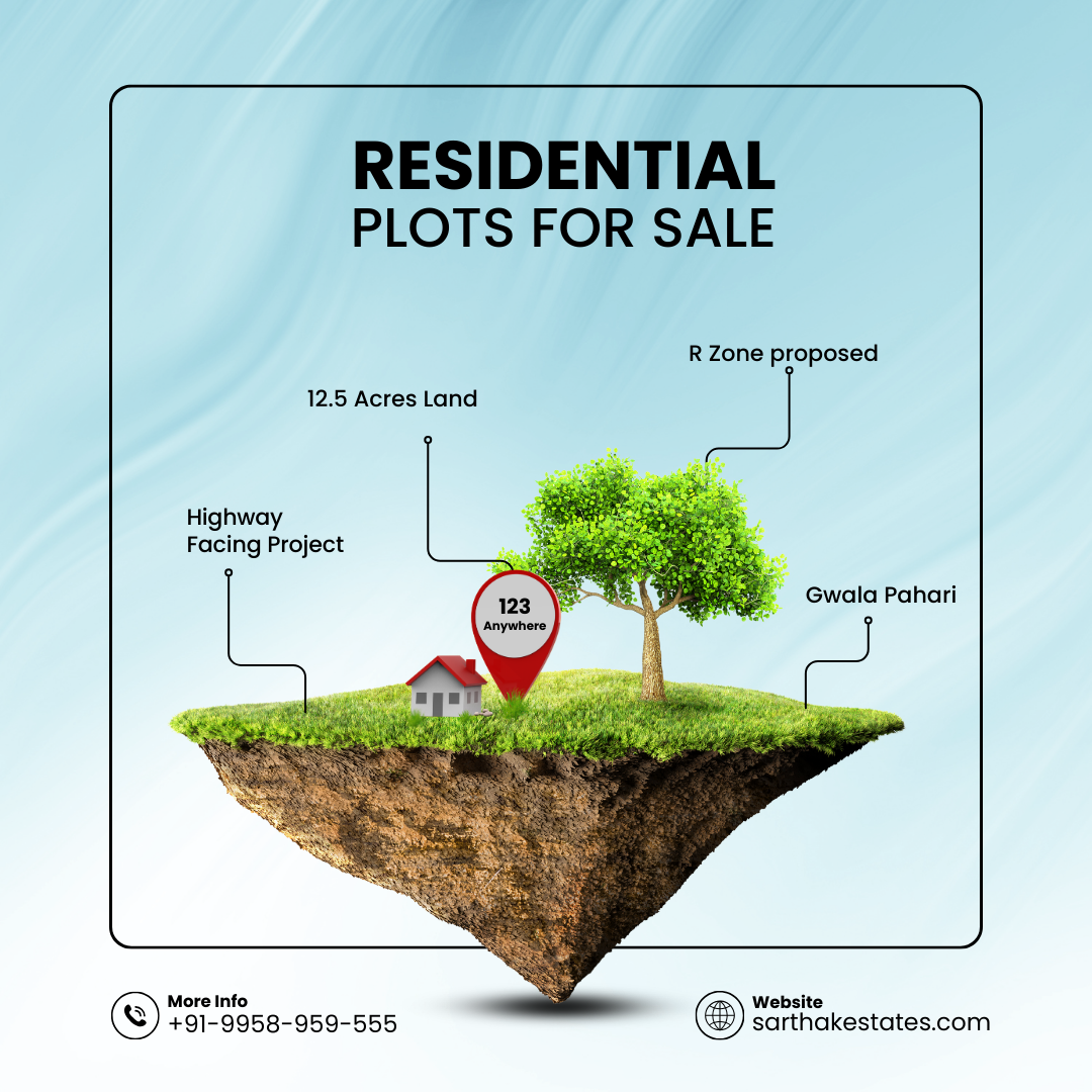 Land for sale on Gwal pahari gurgaon faridabad road