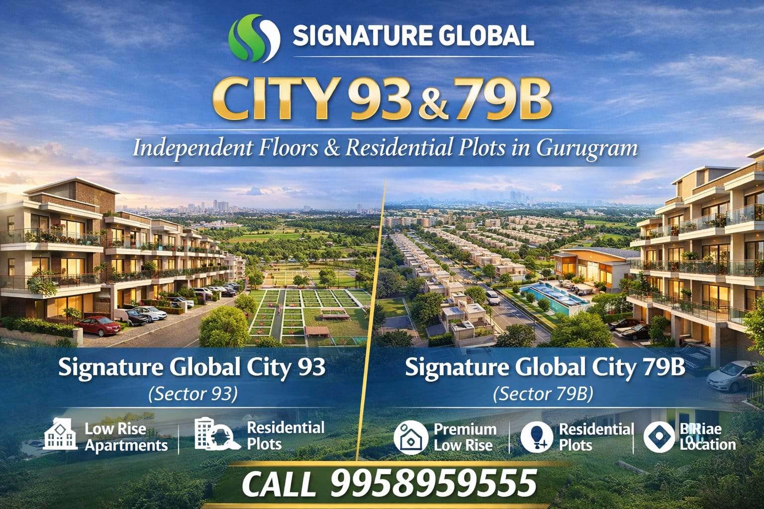 Signature Global City 93 & 79B – Independent Floors & Residential Plots in Gurugram